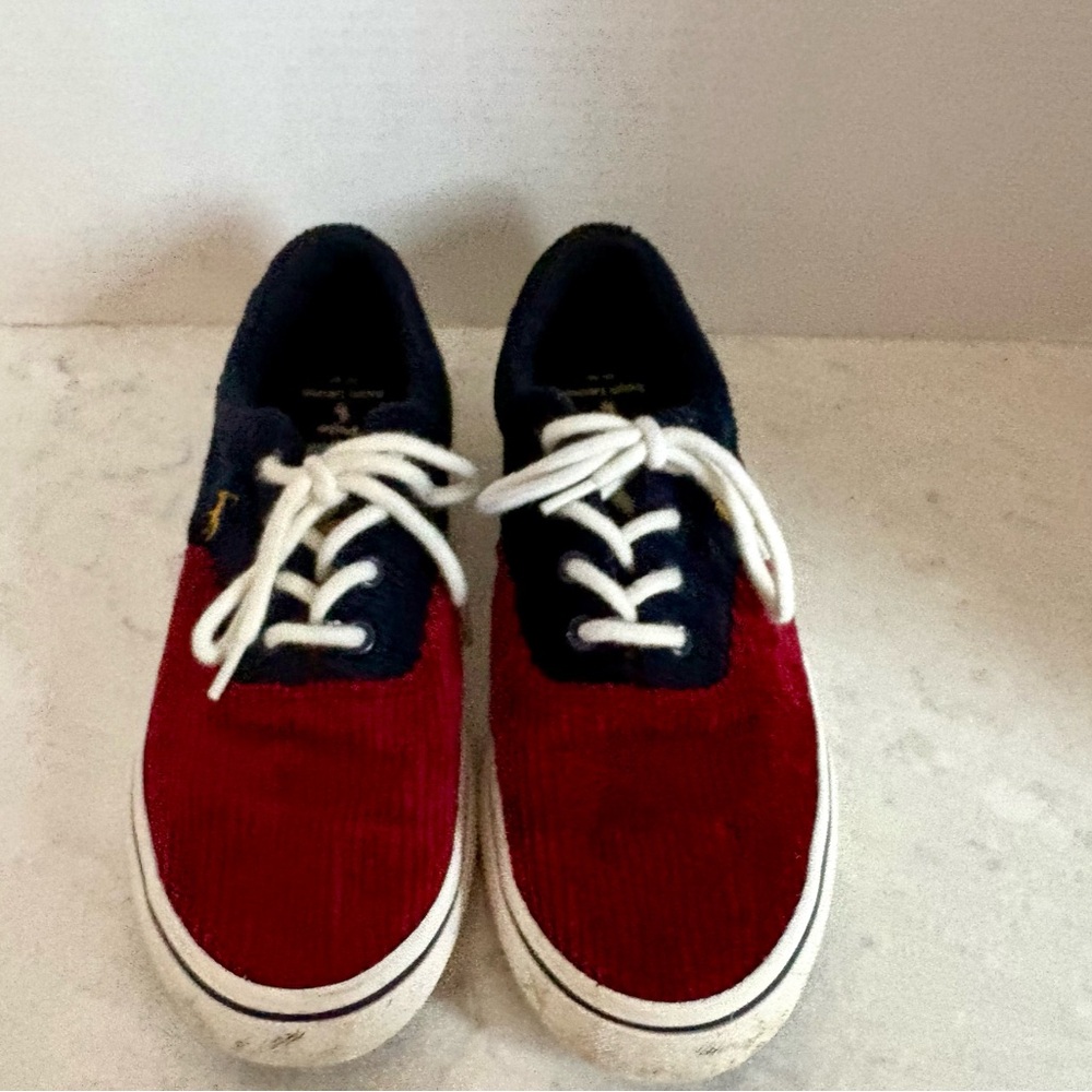 RALPH LAUREN, “POLO “ COURDUROY, sneakers, size 5